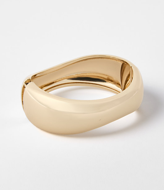 Loft Wavy Metal Cuff Bracelet