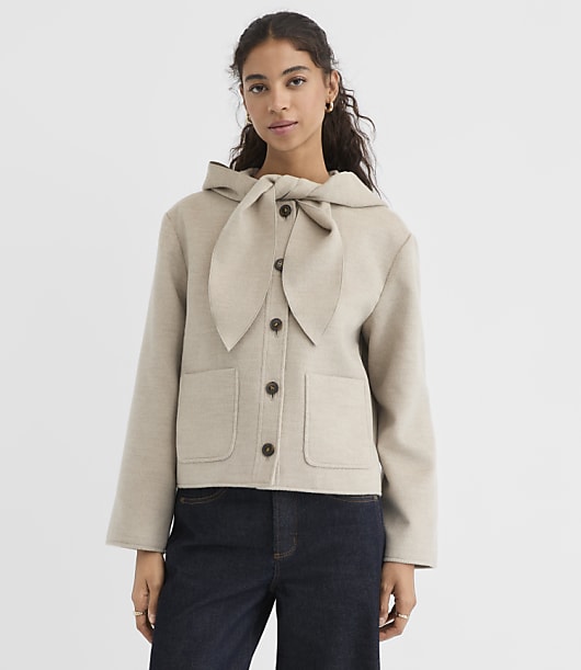 Hooded Scarf Jacket