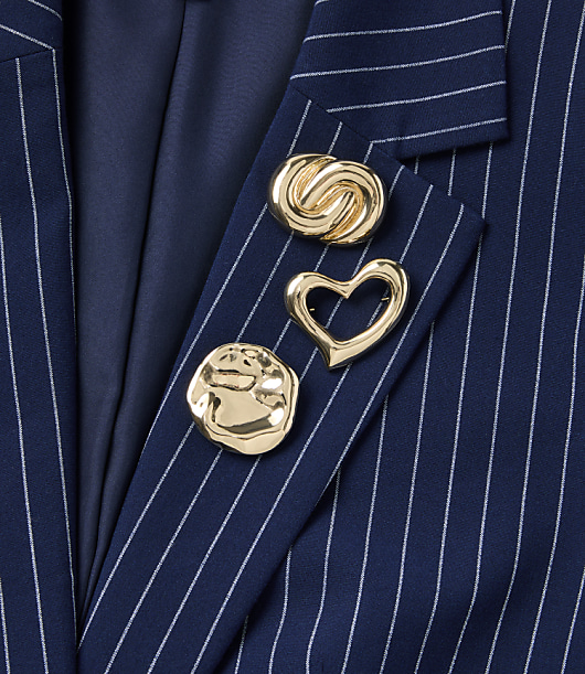 Heart Brooch Set