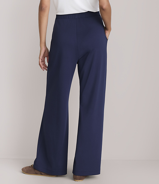 Lou & Grey Luvstretch Pintucked Wide Leg Pants