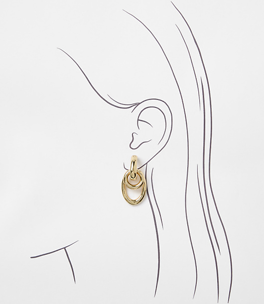Linked Circle Drop Earrings