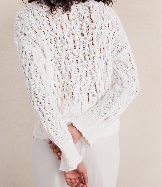 Haven Well Within Slubby Cotton Linen V-Neck Sweater
