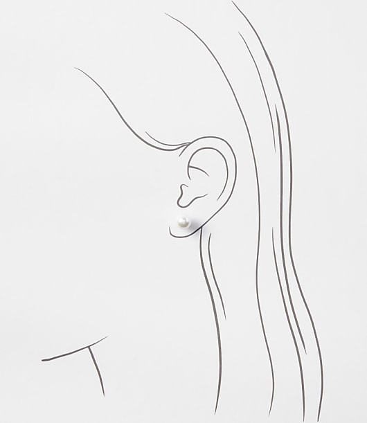 Pearlized Stud Earrings