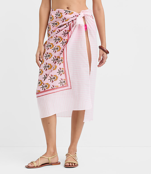 LOFT Beach Garden Stripe Sarong
