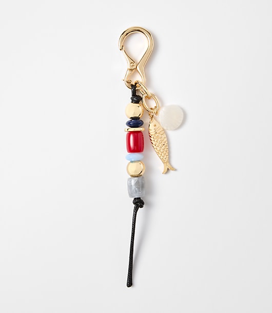 Fish Beaded Bag Charm