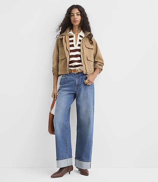Funnel Neck Cargo Jacket
