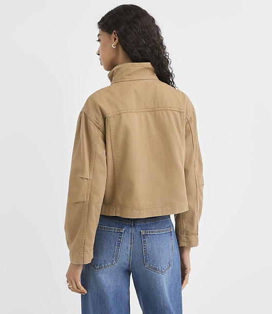 Funnel Neck Cargo Jacket