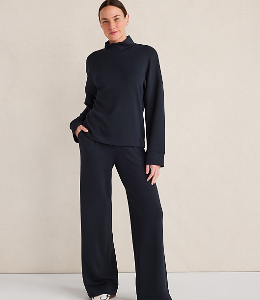 Haven Well Within Soft Knit Wide Leg Pleated Pants
