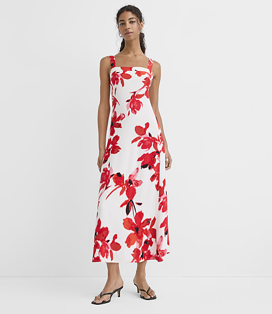 Floral Strappy Maxi Dress