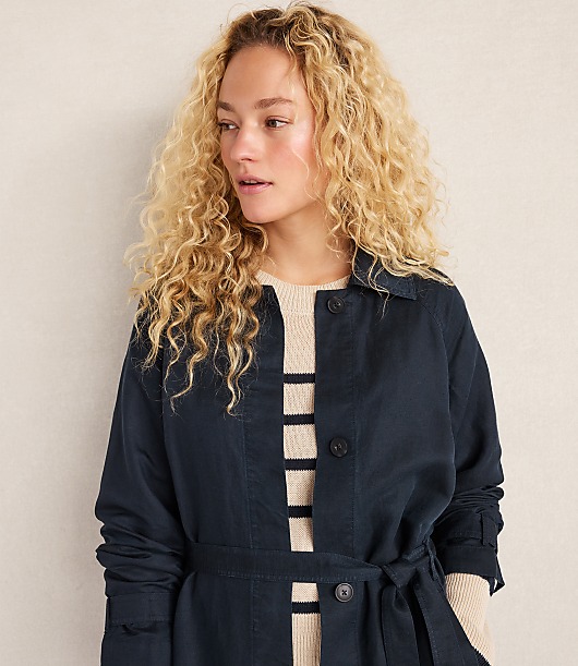 Haven Well Within Linen Blend Dobby Trench Coat