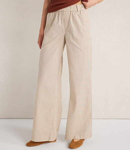 Haven Well Within Organic Cotton Poplin Pants Baton Stripe