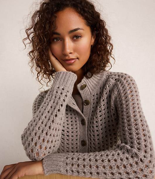 Haven Well Within Cashmere Open Stitch Cardigan