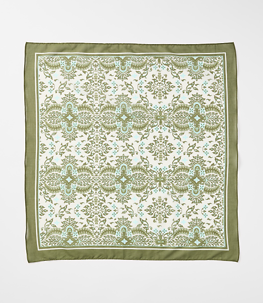 Floral Mosaic Square Scarf
