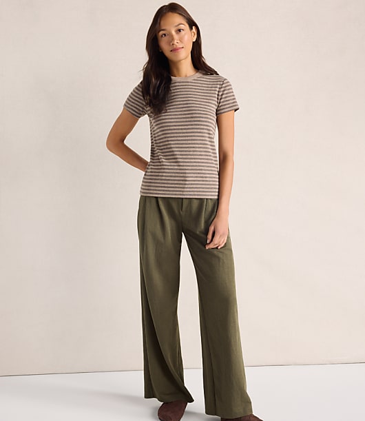 Haven Well Within Organic Cotton Short Sleeve Striped Tee