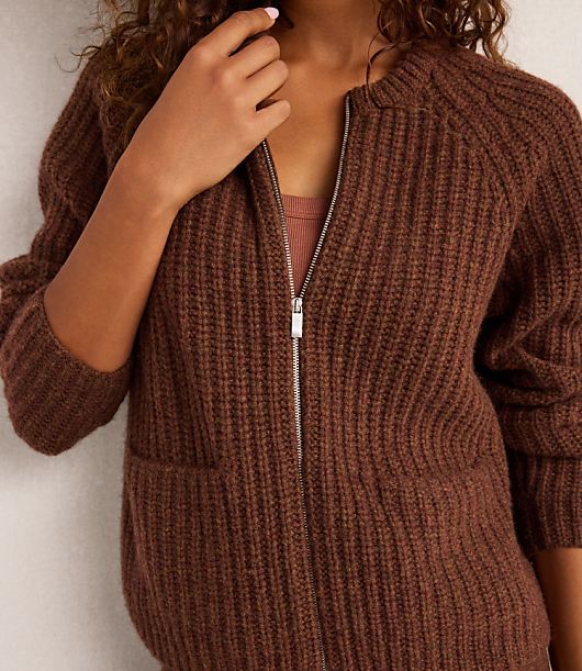Haven Well Within Cashmere Zip Front Bomber Jacket