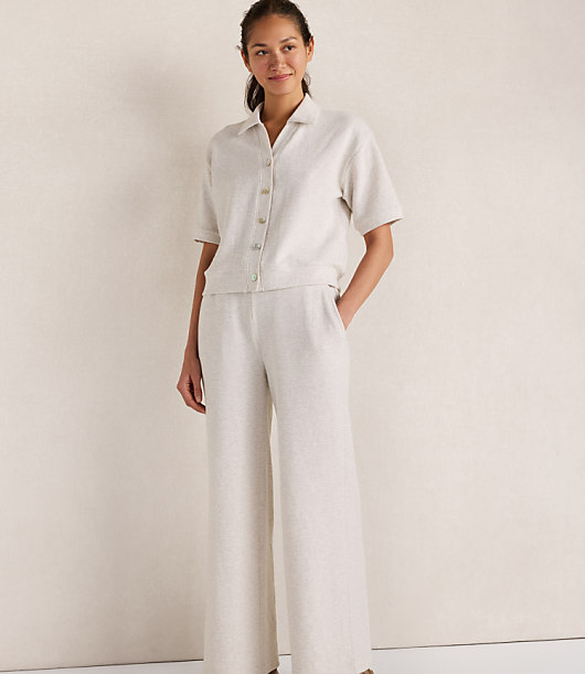 Haven Well Within Ottoman Rib Button Front Top