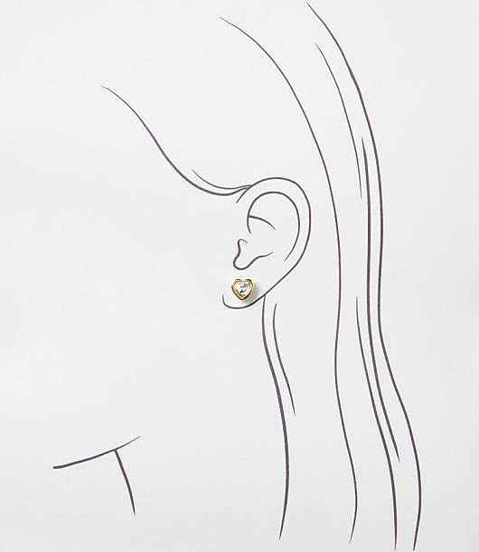 Sparkle Heart Earrings