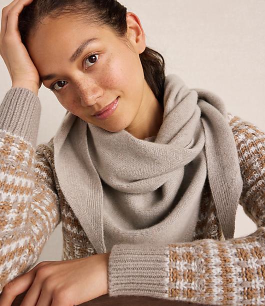 HWW XL CASHMERE TRIANGLE SCARF