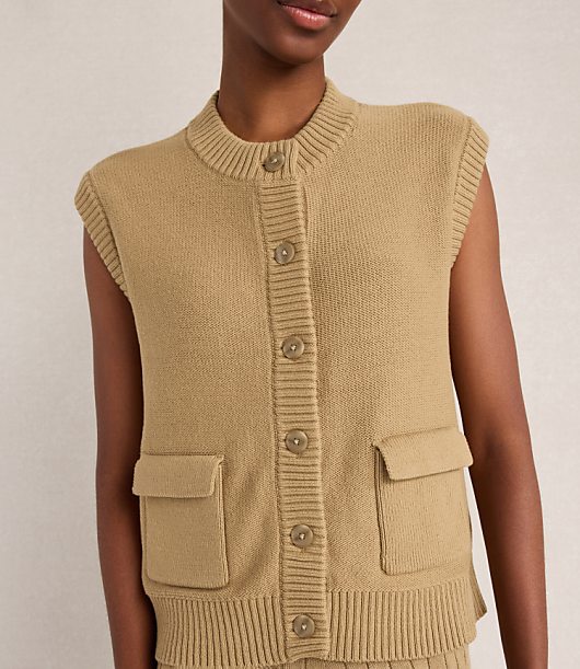 Haven Well Within Organic Cotton Button Front Vest