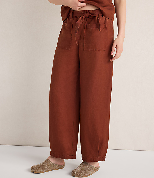 Haven Well Within Linen Blend Dobby Belted Balloon Pants