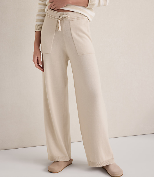 Haven Well Within Organic Cotton Knit Wide Leg Pants