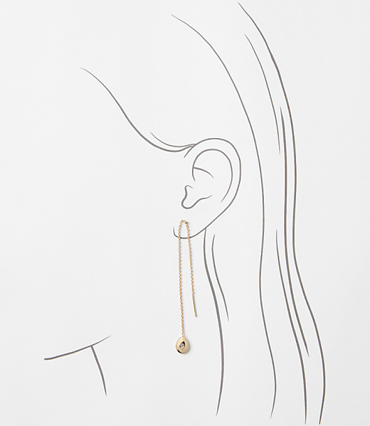 Sparkle Drop Threader Earrings