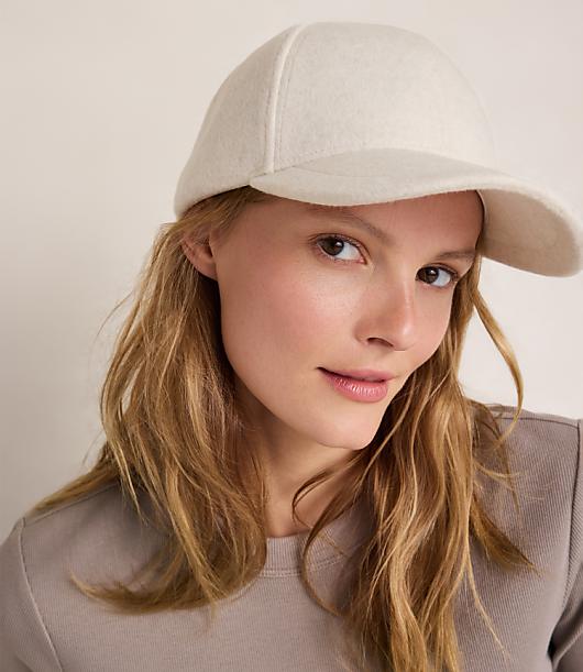 HWW CASHMERE BASEBALL CAP