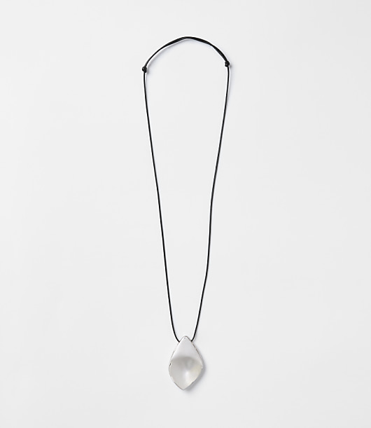 Loft Molded Pendant Cord Statement Necklace