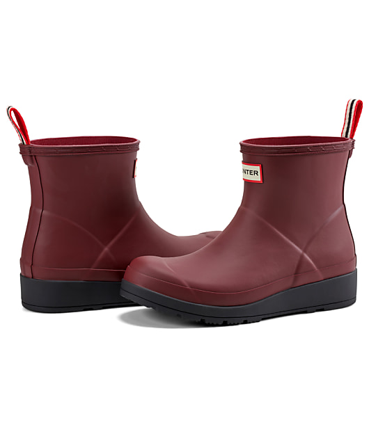 Hunter Play Short Rain Boots - Plum Raisin