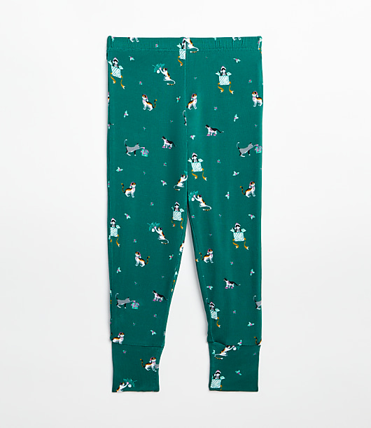 Posh Peanut Holiday Cat Long Sleeve Basic Pajama Set
