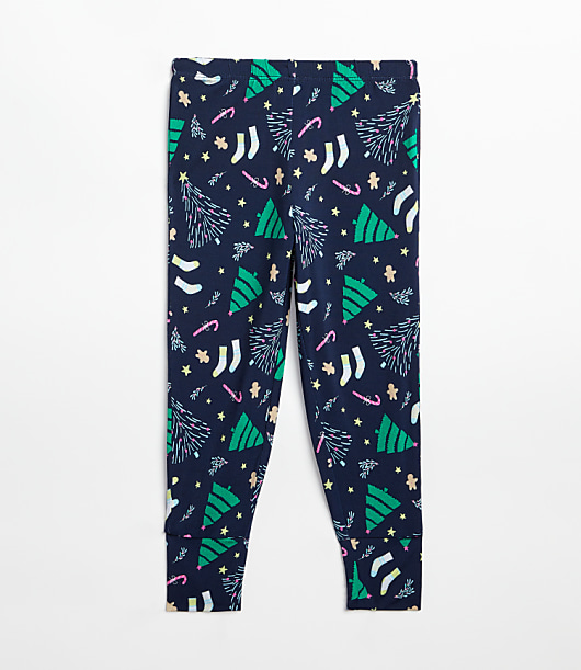 Posh Peanut Holiday Tree Long Sleeve Basic Pajama Set