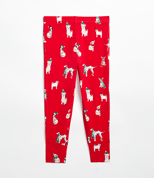 Posh Peanut Holiday Dog Long Sleeve Basic Pajama Set