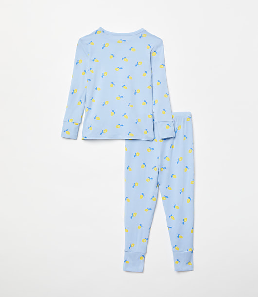 Posh Peanut X LOFT Lemon Long Sleeve Basic Pajama