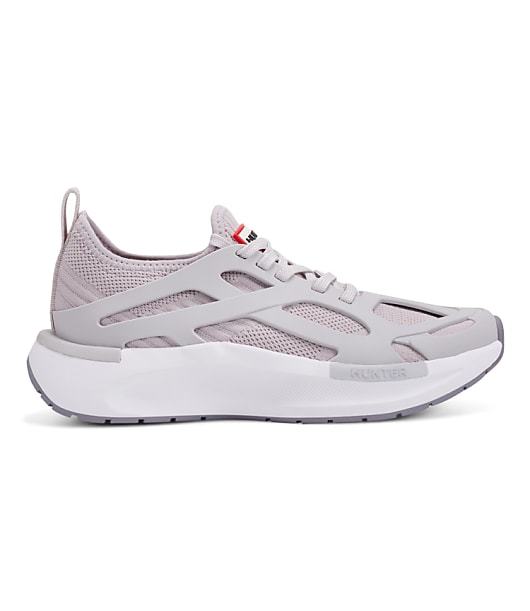 Hunter Tulip Round Toe Lace-Up Casual Sneakers - Mineral Grey