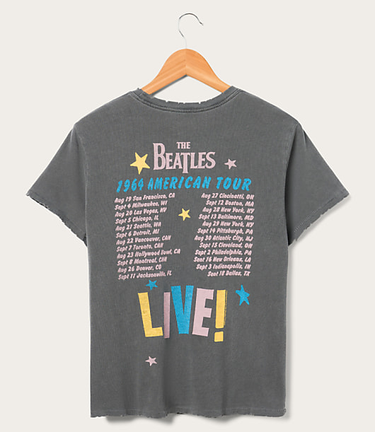 Junk Food 1964 American Tour Dates Vintage Tee