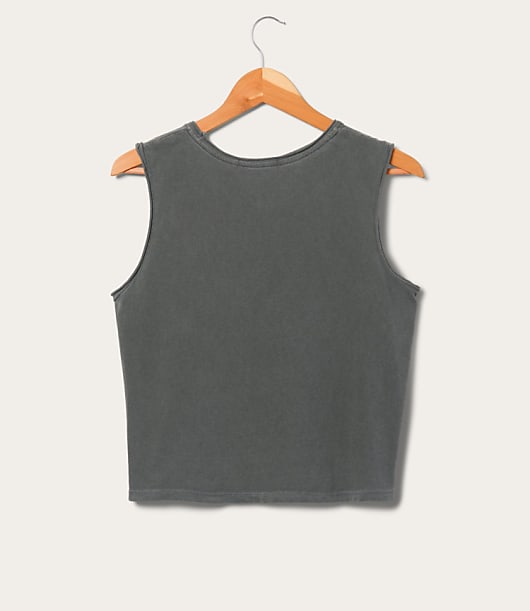 Junk Food Blondie Gold Cropped Muscle Tank