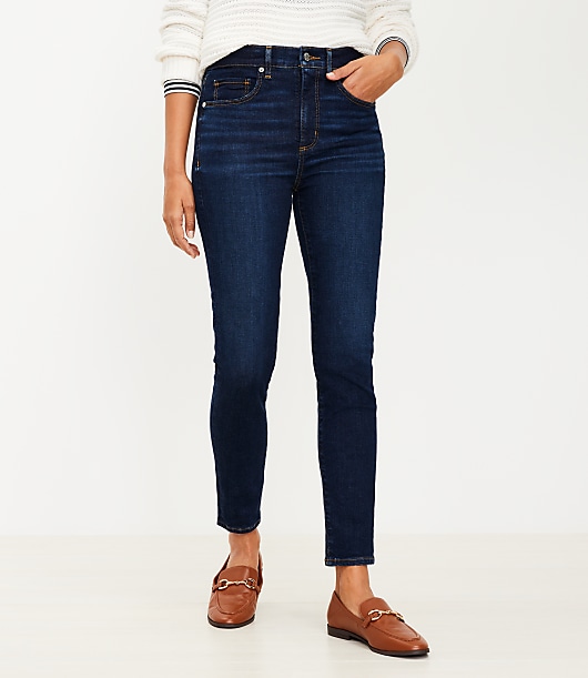 High Rise Skinny Jeans Classic Dark Wash