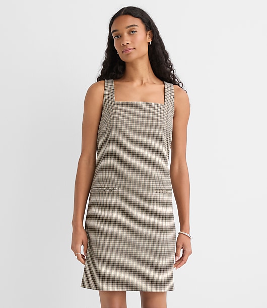 loft green plaid dress Green Flannel Plaid Tatum Mini Dress X-Small