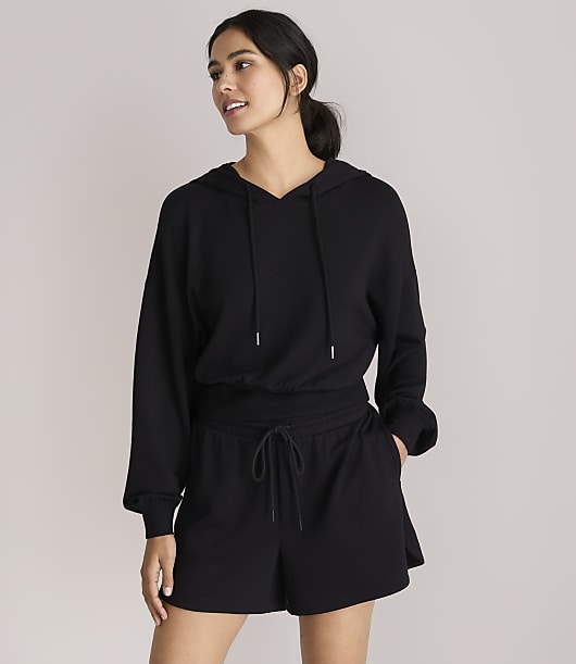 lou & grey scubasoft mini pocket dress Heathered scubasoft