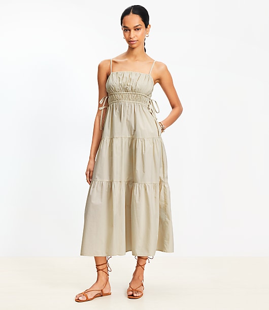 loft pleated dress Loft Lately Pleated Cutout Maxi Dress Size 10 Bright Pool Women's