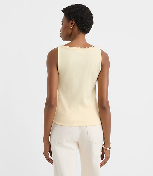 トップス Lure you in Romantic Lace Tank Women's Lace Trim Tank Tops | Loft