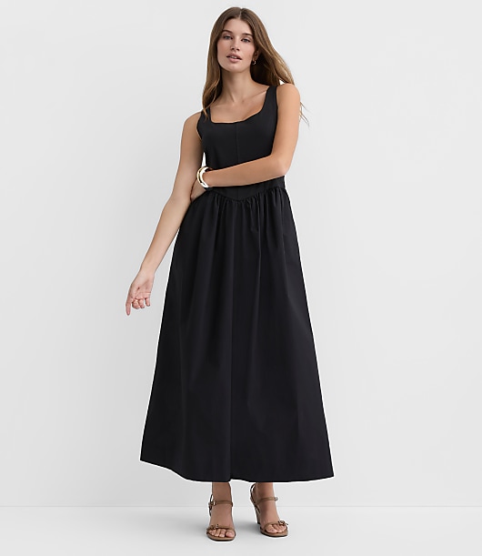 loft beach strapless mixed media pocket midi dress Bustier Size XS Black Women's Select Color:Grey 38 1/2 from center shiny prom dresses Xflwam Women's 1940s Vintage