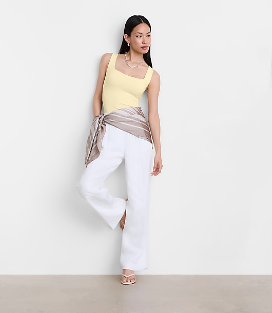 LOFT Versa 360 Knit Square Neck Tank Top