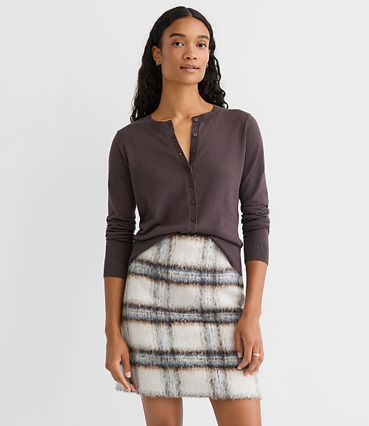 Modern Crew Neck Cardigan