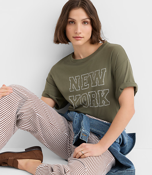 New York Oversized Jersey Tee