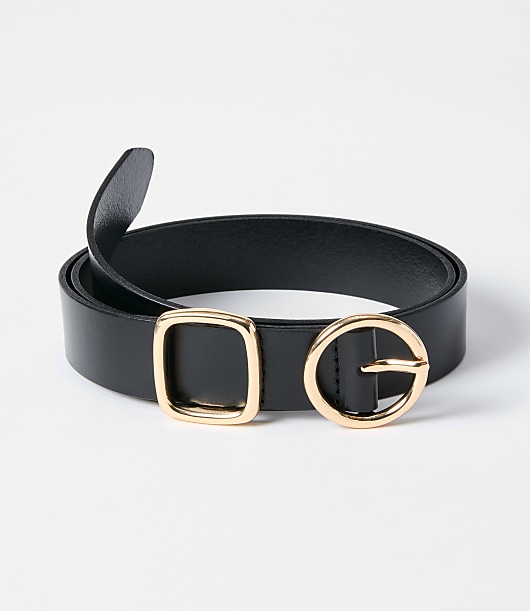 ladies black dress belts Leather Belt- Square Buckle – Haute Hyde Valentines Day Women's Classic Leather Belt In