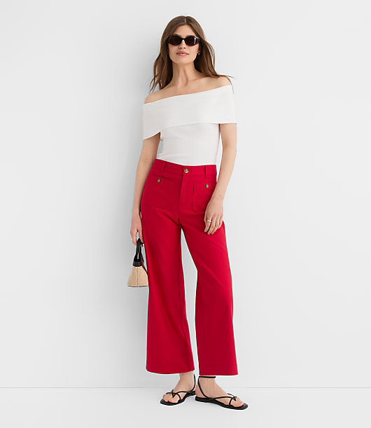 womens red dress pants Freedom Flex Slim Straight Leg for Tall Women in Tawny Port 8 / Tall / Tawny Port Perfect for Any Occasion  Pair with a blazer for a professional outfit Chic Red Pants - High