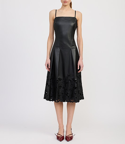 Faux Leather Party Dresses