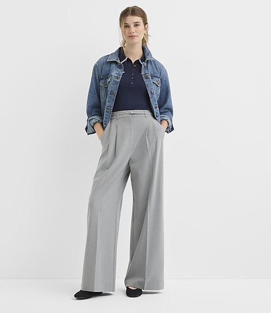 petite grey dress pants for Women primary-color-blue