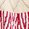 Pointelle Fair Isle Half Zip Sweater